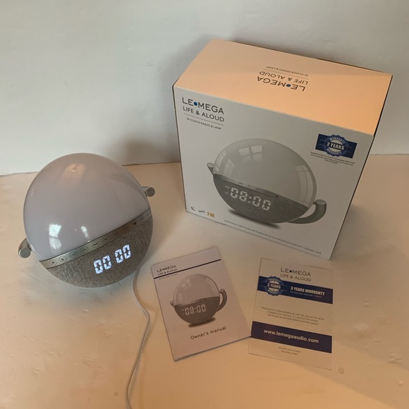 LE Mega Life & Sound Clock Radio & Lamp NWT - Picture 4 of 9